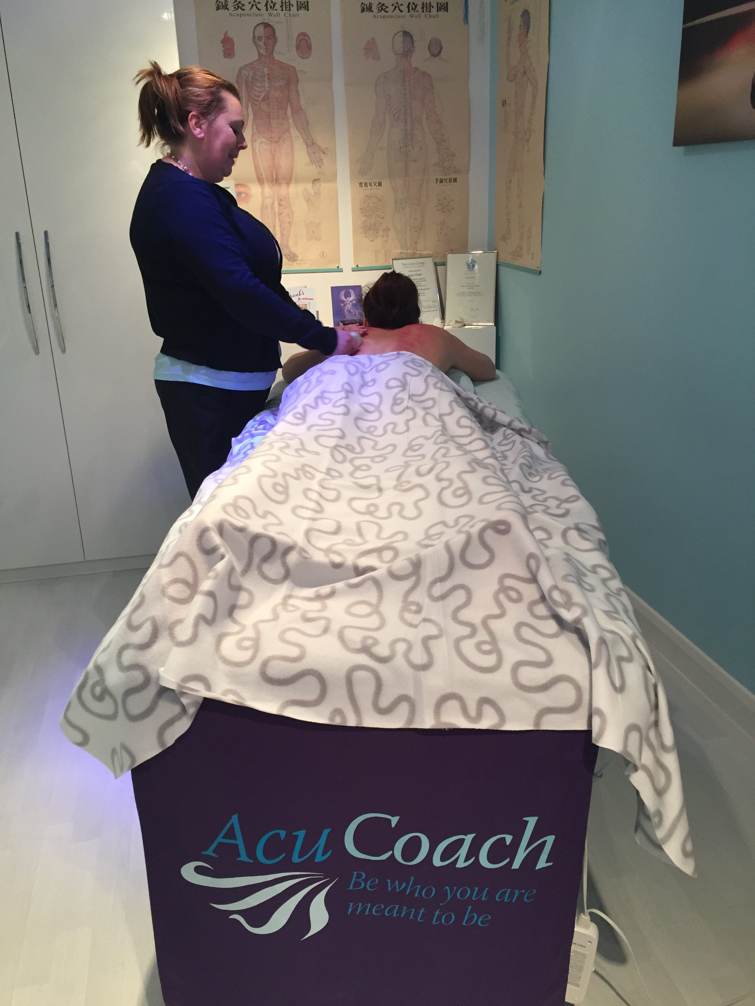 I work in my own private, specifically designed, treatment room, which is based in Bradwell Common in Milton Keynes. I wanted to create an atmosphere in the room that immediately made clients feel relaxed and safe and where they feel they could talk openly and be themselves.